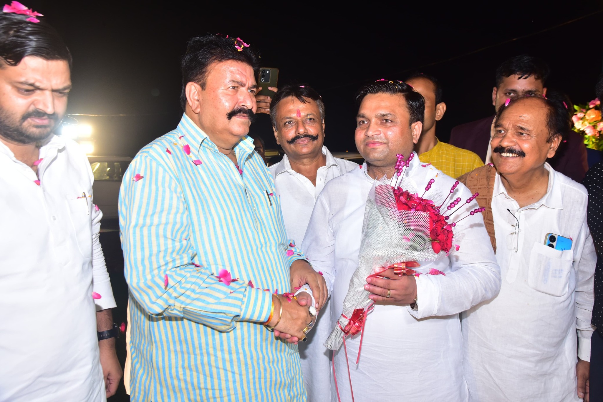 Alamgir Ansari with Radheshyam Singh